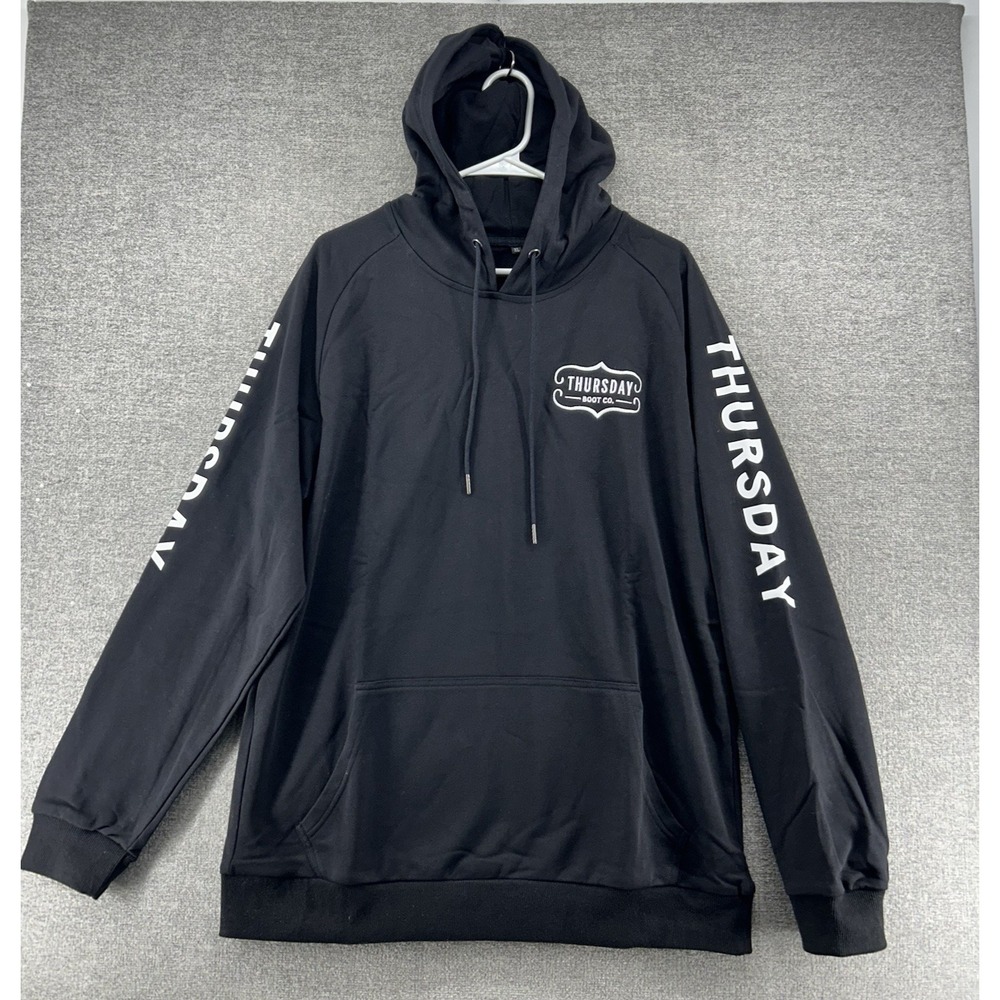 Thursday Hoodie Pullover Men‎ Size XL Black Cotton Blend Casual